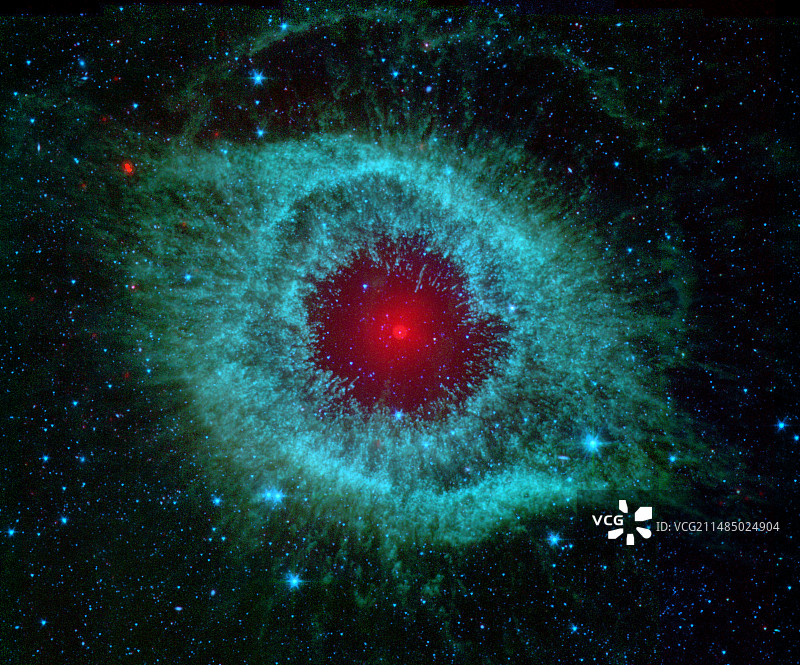 螺旋星云，太空望远镜图像图片素材