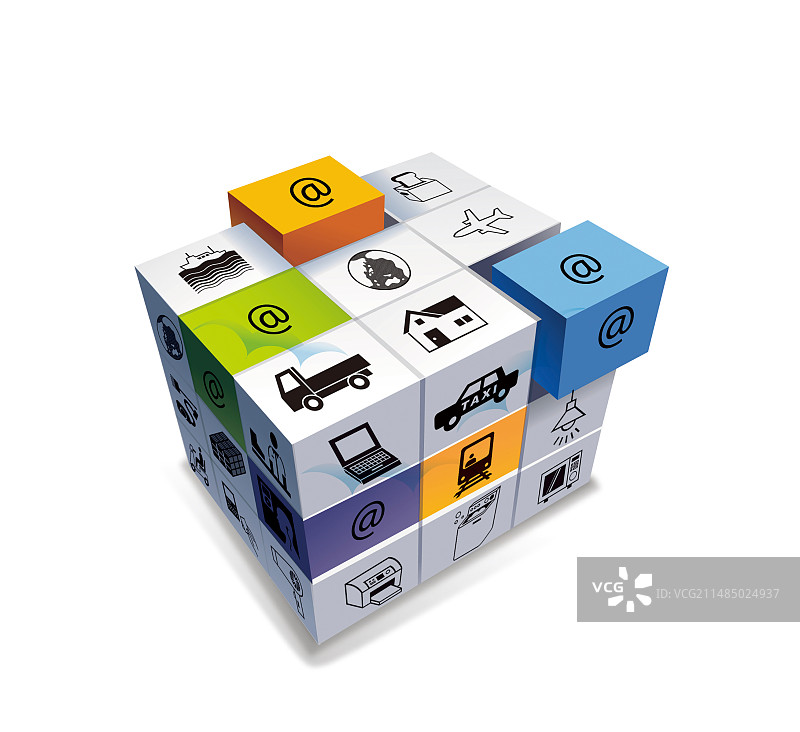 点击科技魔方图片素材