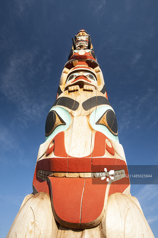 加拿大图腾柱图片素材