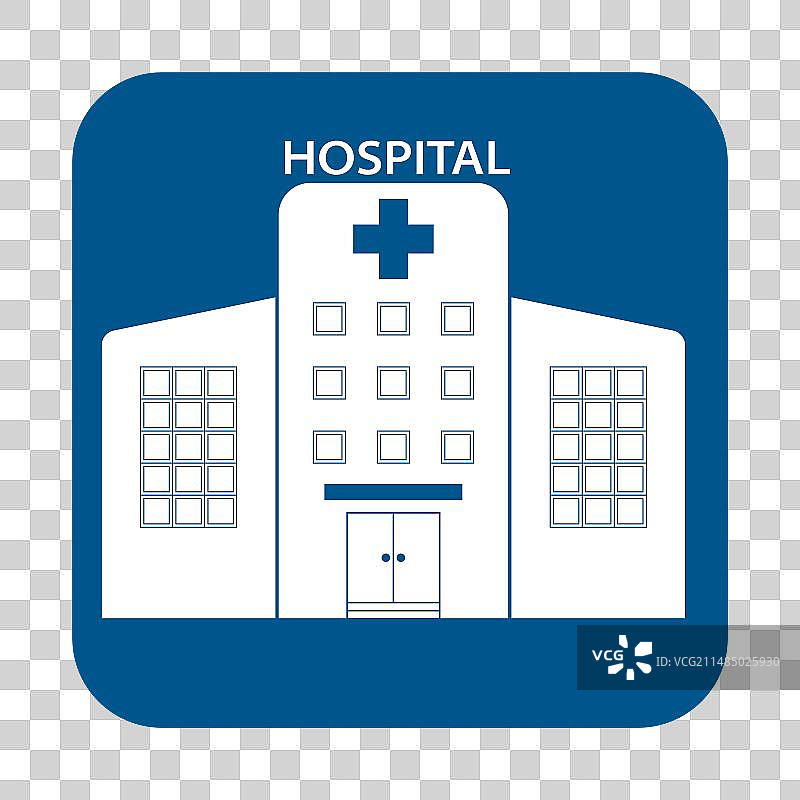 扁平风格医疗保健医院图标图片素材