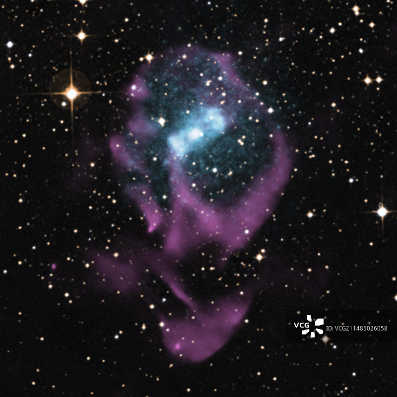 X射线双星合成图像图片素材