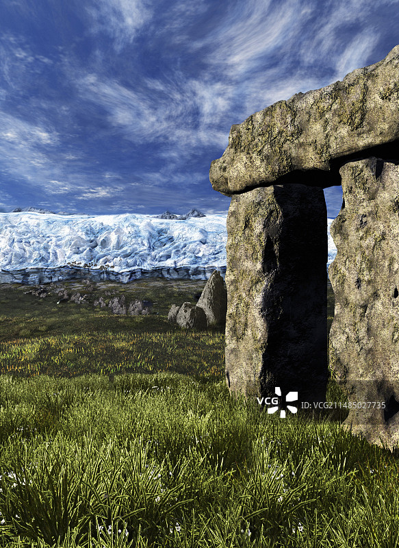 巨石阵冰川理论插图图片素材