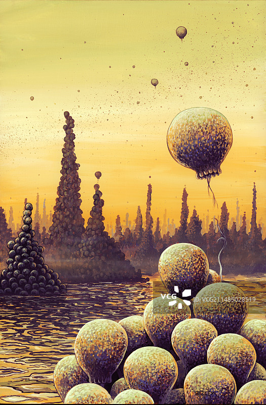 外星生物插画图片素材