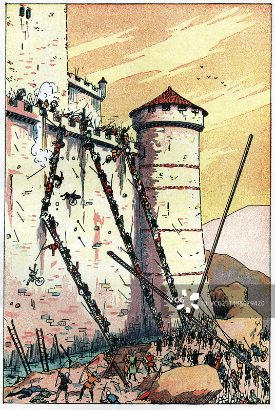 英雄史诗历史插画图片素材