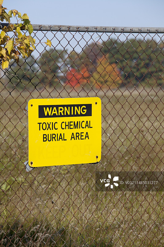 美国有毒垃圾场标志图片素材