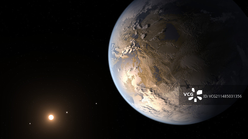 开普勒-186f系外行星插图图片素材