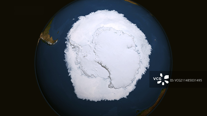 2014年南极海冰峰值图片素材