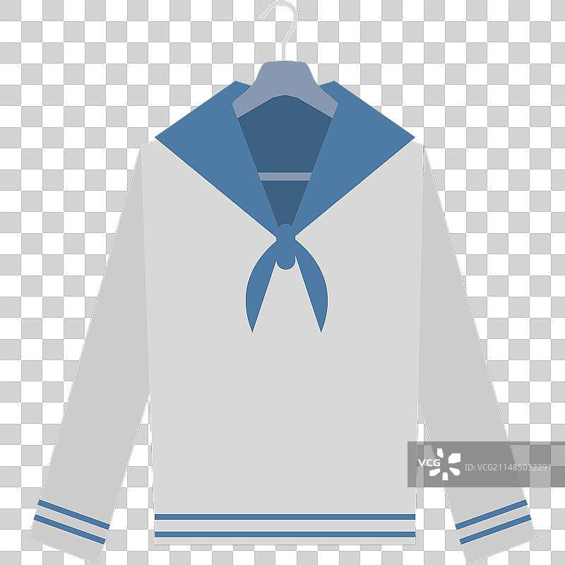 水手服海军服图标图片素材