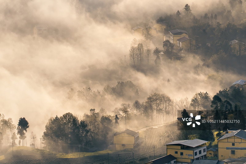 山里人家图片素材