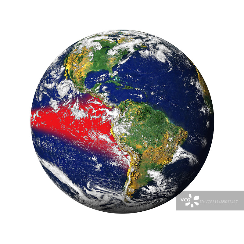 厄尔尼诺天气模式艺术作品图片素材