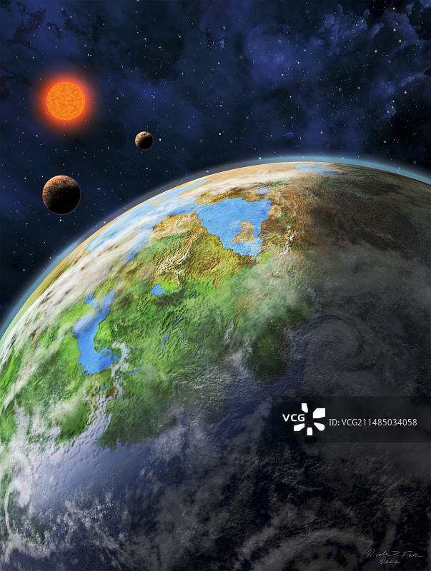 类地外星行星插图图片素材