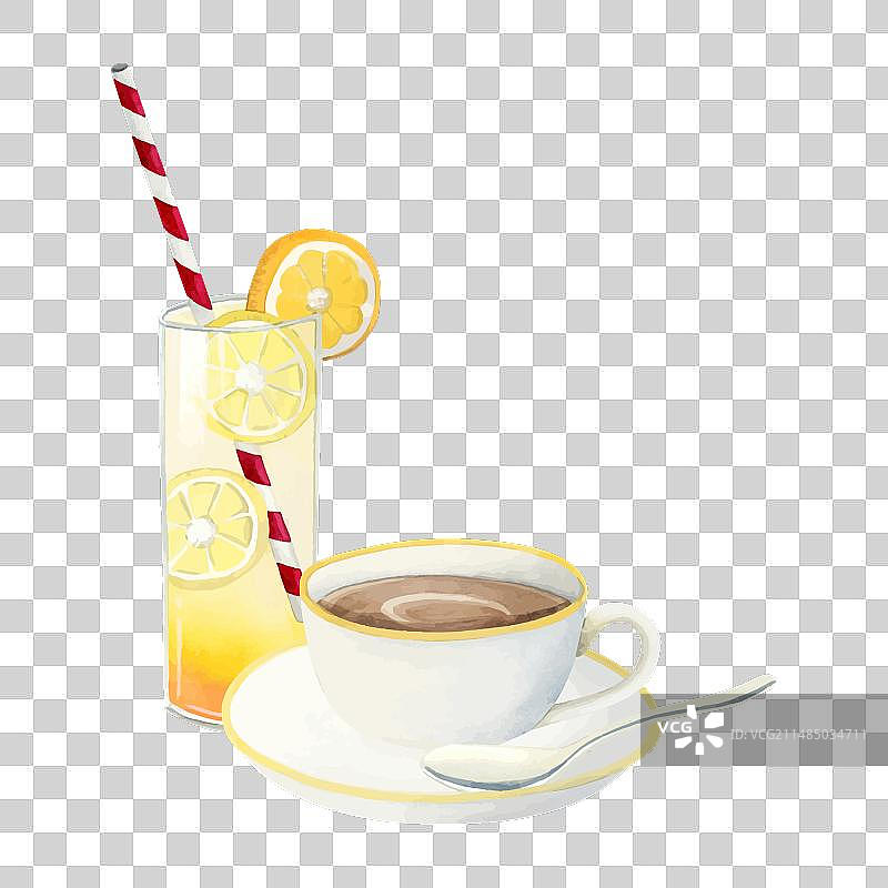欧式早餐咖啡橙汁图片素材