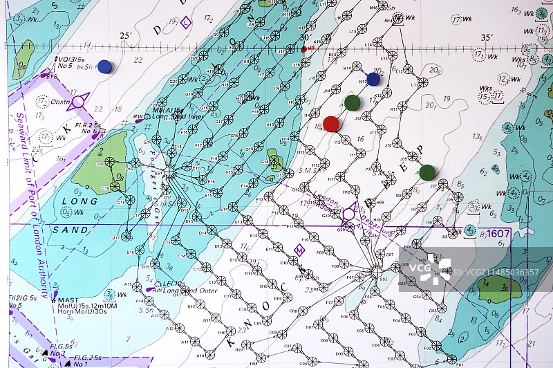 伦敦阵列风电场地图图片素材