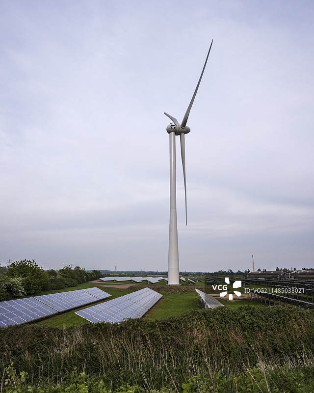 混合动力清洁能源工厂图片素材