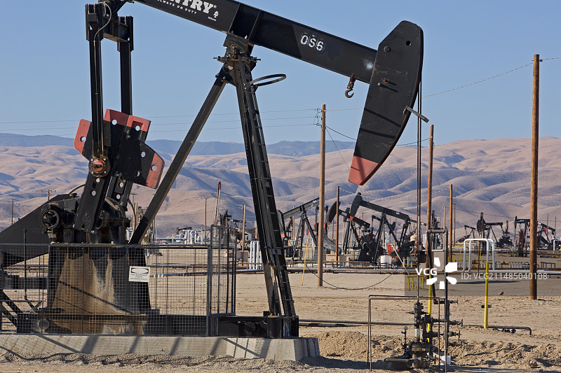 美国加利福尼亚州石油生产图片素材