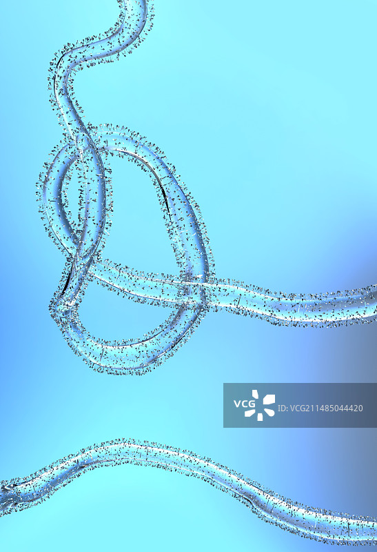 埃博拉病毒颗粒艺术图图片素材