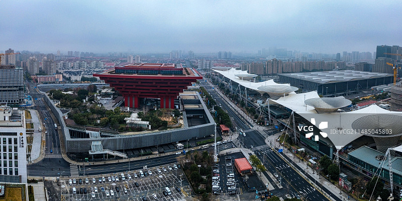 上海 中华艺术宫 奔驰文化中心 华泰金融大厦 世博源 上海世博展览馆 世博大道图片素材