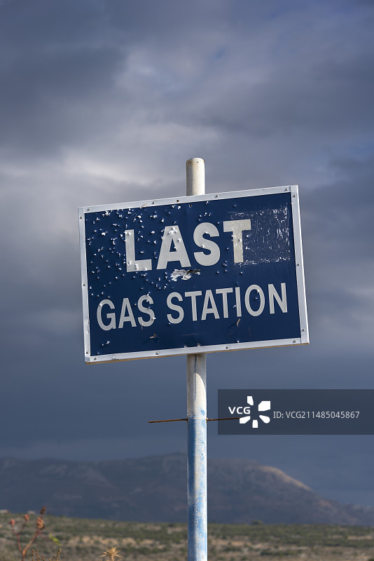 加油站路标图片素材