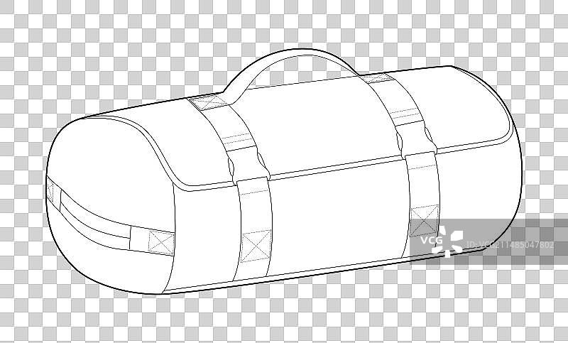 旅行包轮廓时尚配饰图片素材