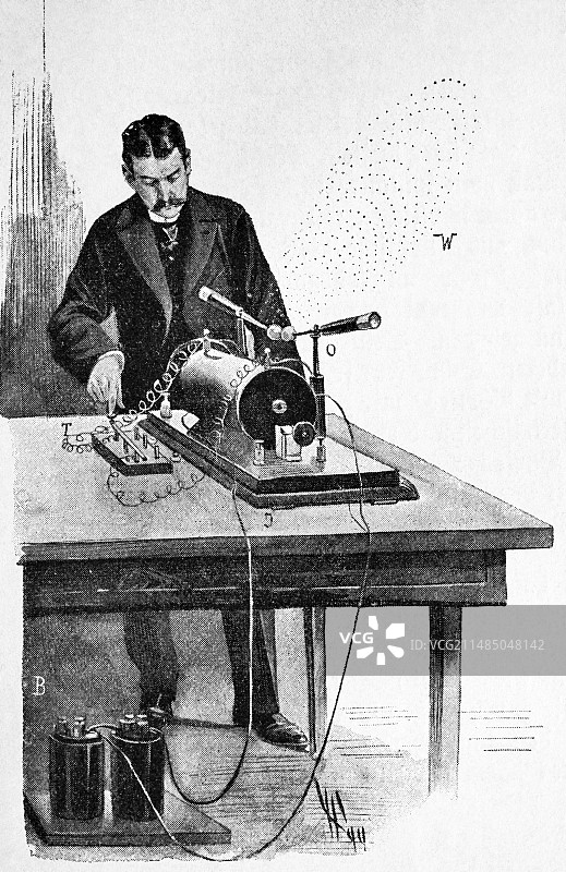 电报发送站艺术作品图片素材