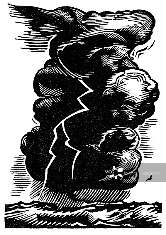 积雨云雷暴艺术作品图片素材