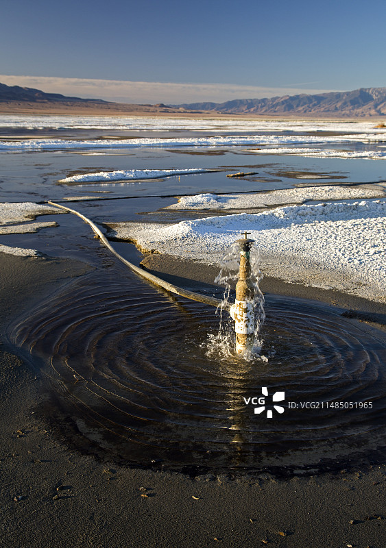 美国加利福尼亚州欧文斯湖再灌溉图片素材