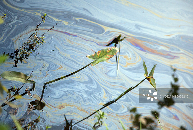 石油泄漏图片素材