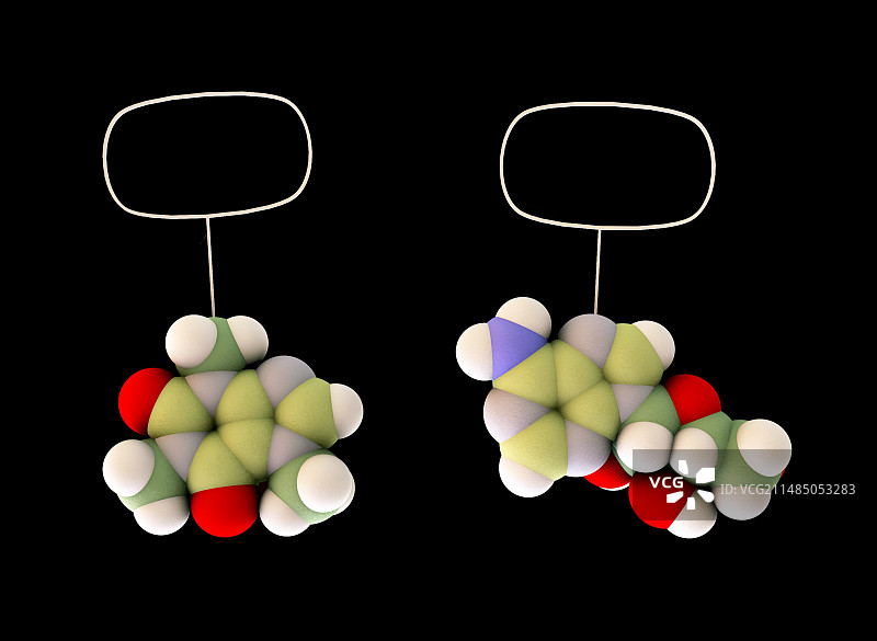 咖啡因和腺苷艺术图图片素材