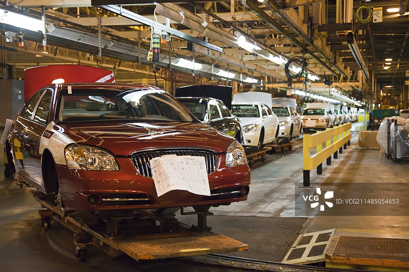 汽车生产装配线图片素材