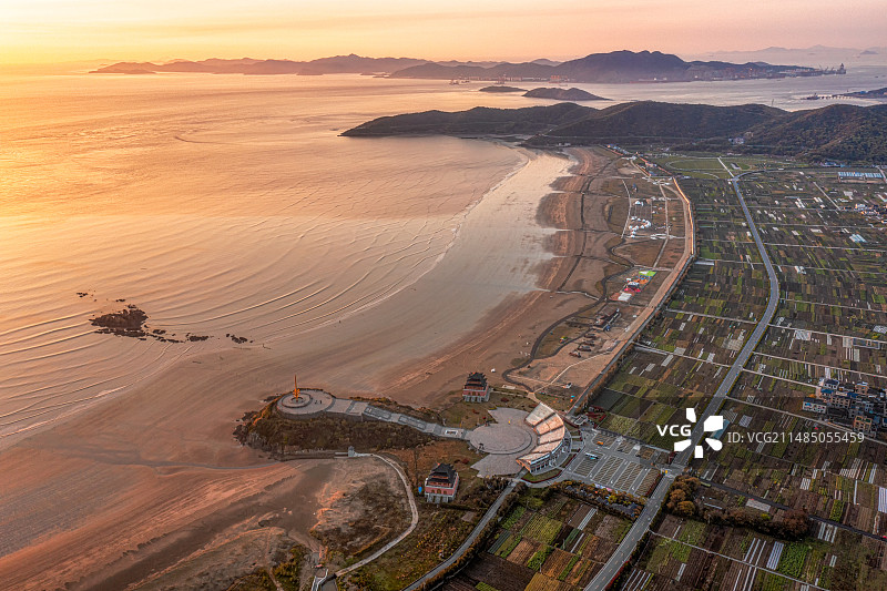 浙江舟山岱山鹿栏晴沙图片素材