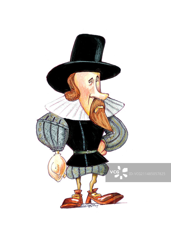 英国哲学家弗兰西斯·培根图片素材