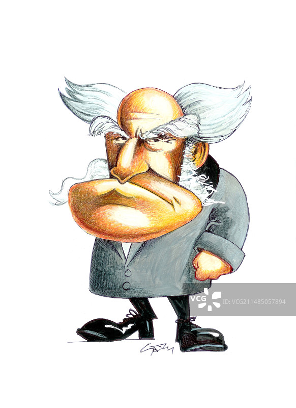 德国哲学家亚瑟·叔本华图片素材