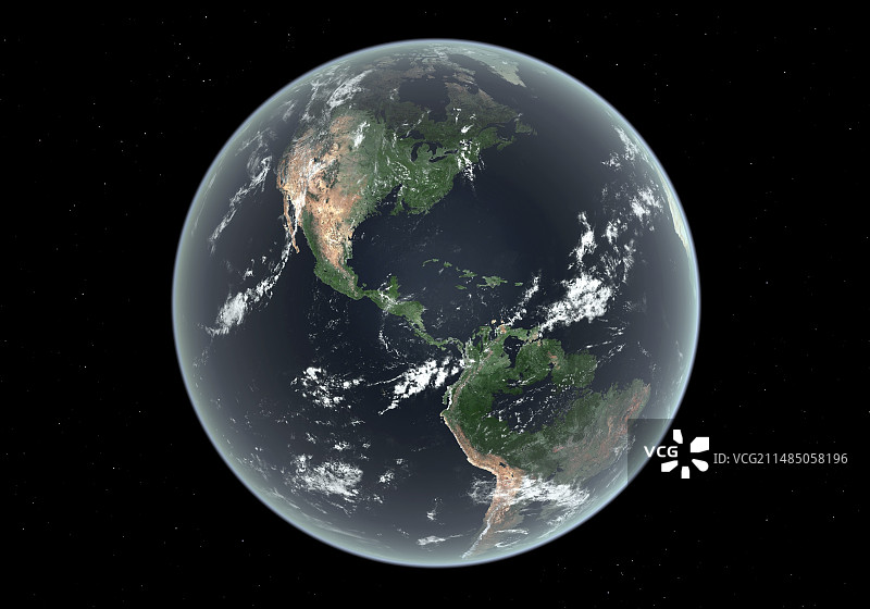 海平面上升后的美洲（艺术作品）图片素材