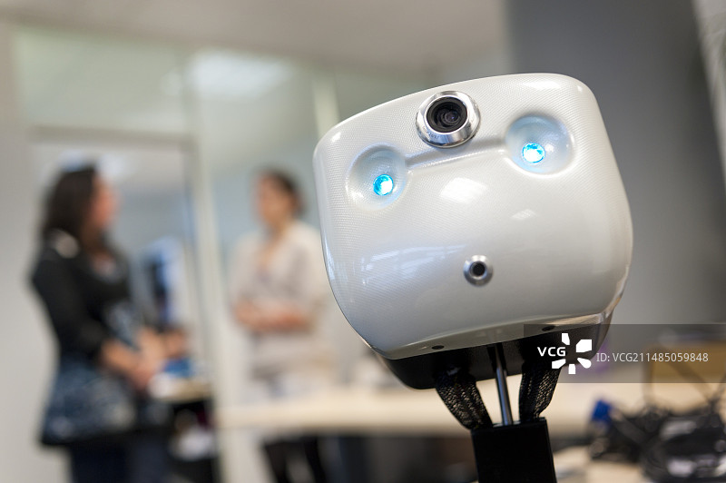 远程呈现办公机器人图片素材