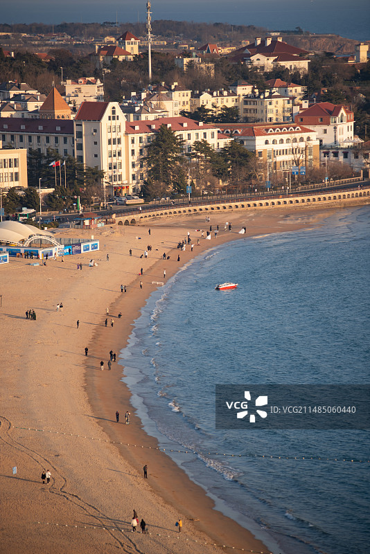 青岛第一海水浴场图片素材