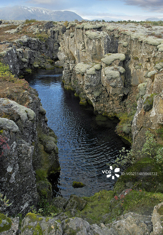 冰岛的板块边界图片素材