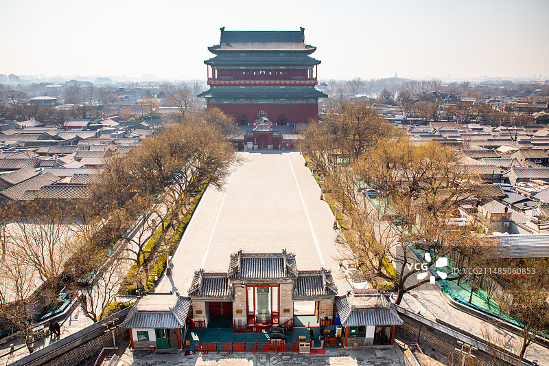 北京鼓楼文化广场图片素材