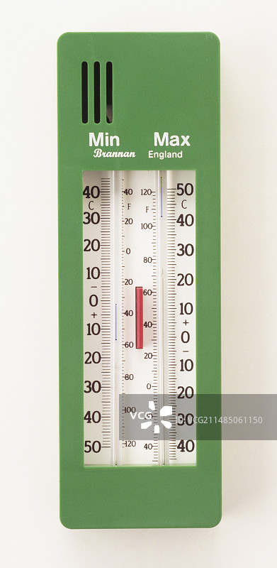 最高最低温度计特写图片素材