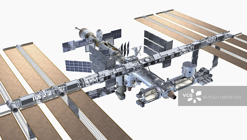 国际空间站特写图片素材