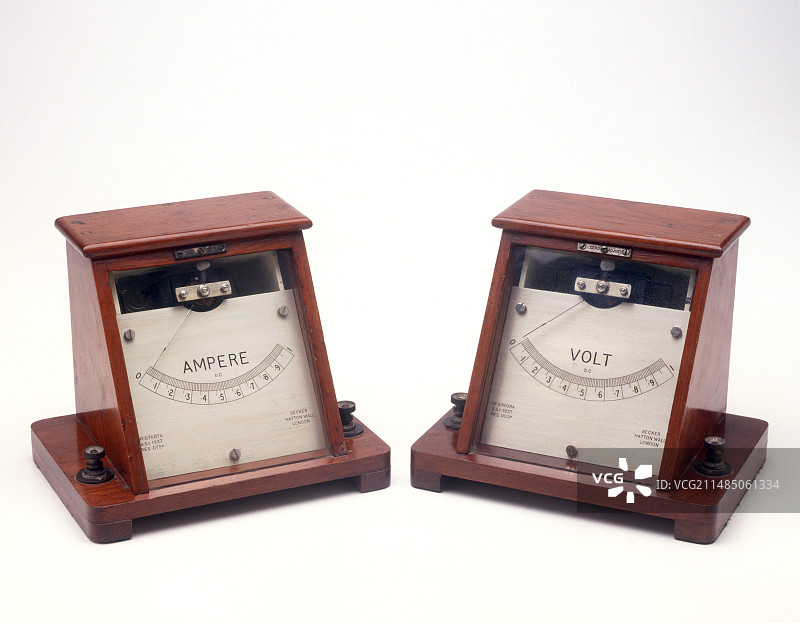 电流表和电压表正面图图片素材