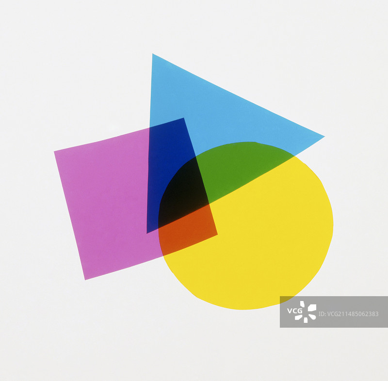 重叠的几何形状图片素材