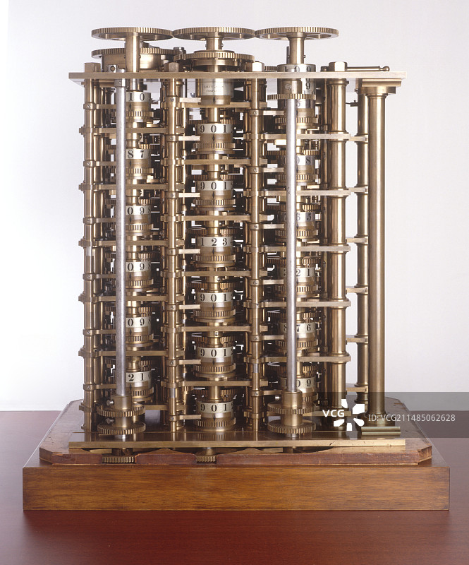 机械计算器复制品图片素材