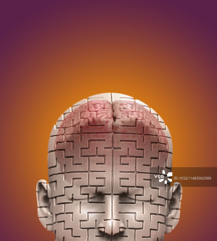 思维之谜概念艺术作品图片素材