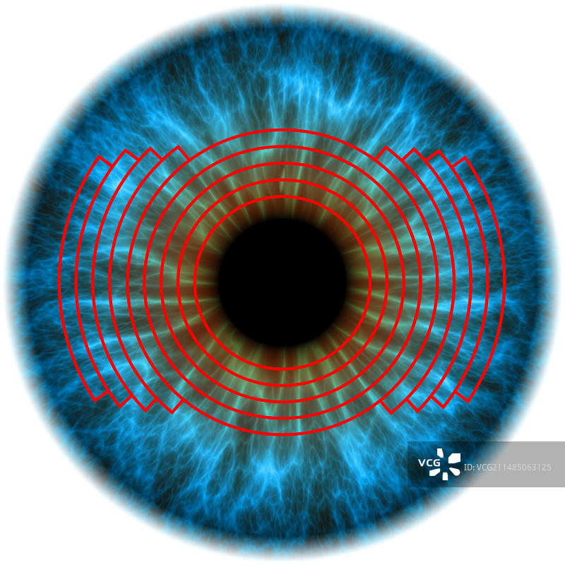 生物识别眼部扫描图片素材