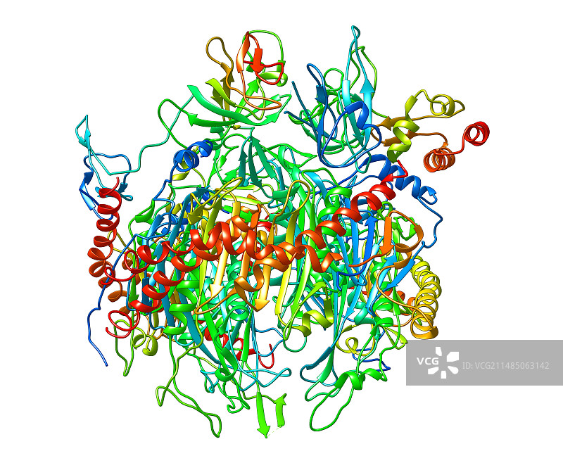 RNA外泌体复合物分子模型图片素材