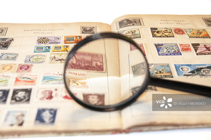 集邮爱好图片素材