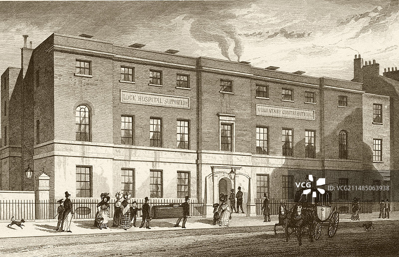 伦敦第一家性病诊所图片素材