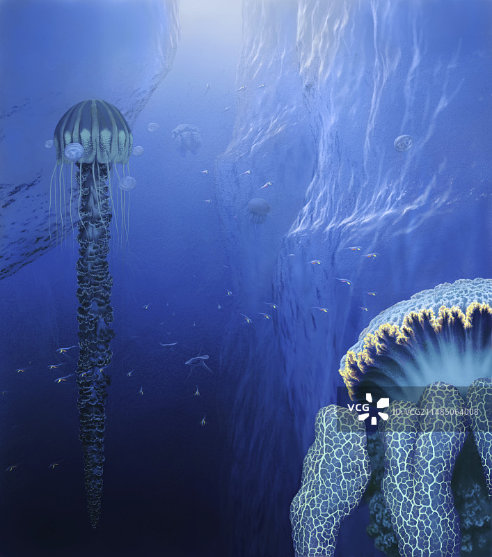 木卫二上的海洋生物艺术作品图片素材