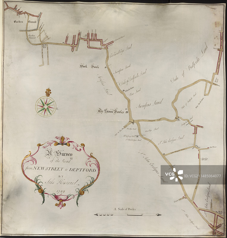 伯蒙德赛新街测量图片素材