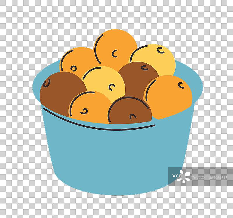 装满有机健康水果的集装箱图片素材